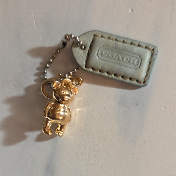 Coach Accessories - Coach Gold Bear Keychain
